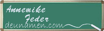Annemike Feder Visitenkarte